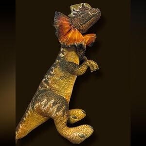 Vintage 1992 Jurassic Park Dilophosaurus Dakin Soft Toy Plush Dinosaur.
